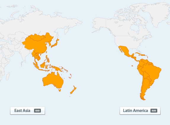 FEALAC Countries Map