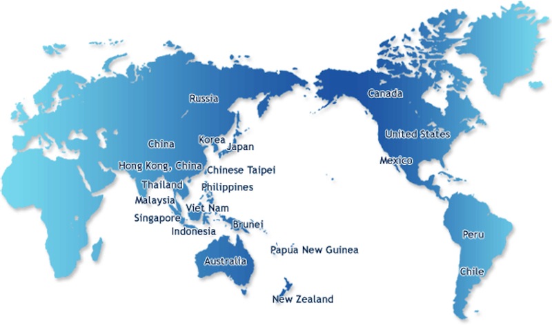 Pacific Rim Map Labeled